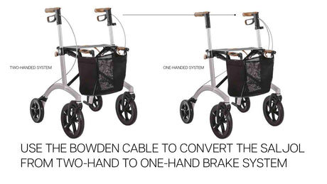 Saljol Bowden Cable - long brake cable for Saljol Walkers - Australian Assistive Technology Centre