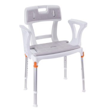 King Shower Seat With Back & Armrests - Australian Assistive Technology Centre