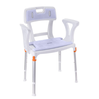 King Shower Seat With Back & Armrests - Australian Assistive Technology Centre