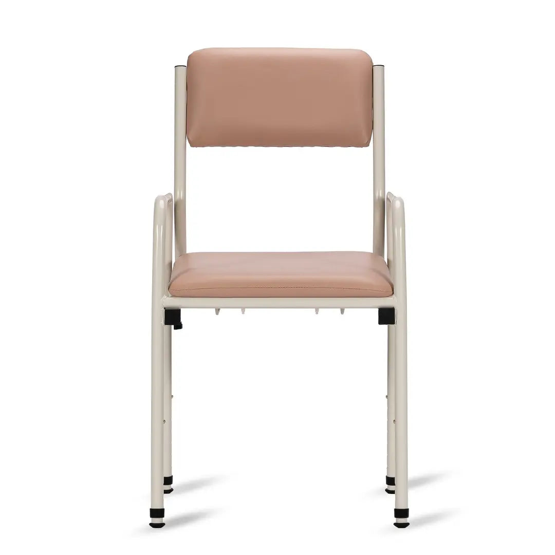 KCare Economy Bedside Commode with Removable Seat Adjustable Depth Fawn Vinyl - Australian Assistive Technology Centre
