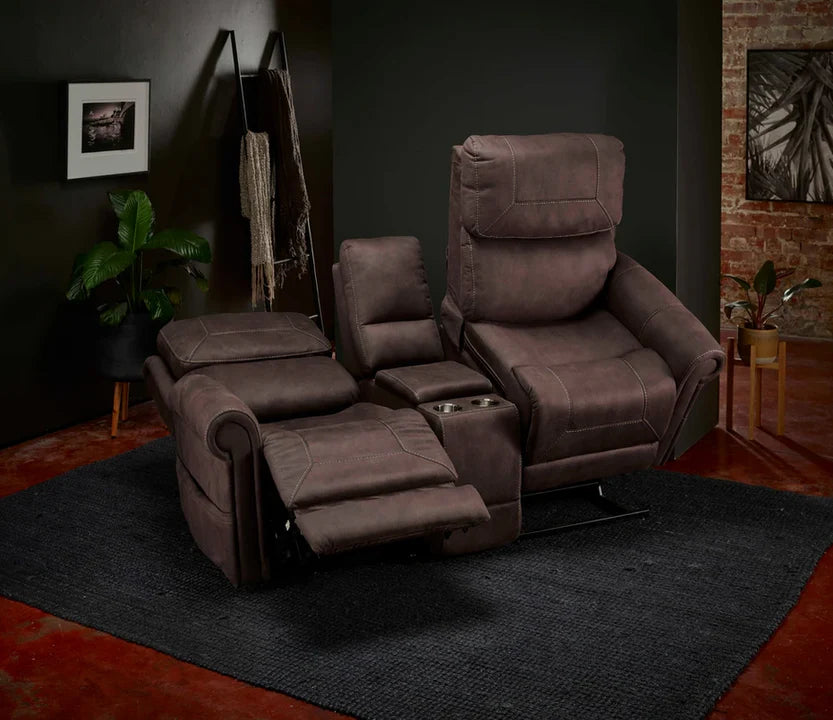 Kennington Twin Seat Sofa - Dual Motor -Stonewash (Gun Metal) - Australian Assistive Technology Centre