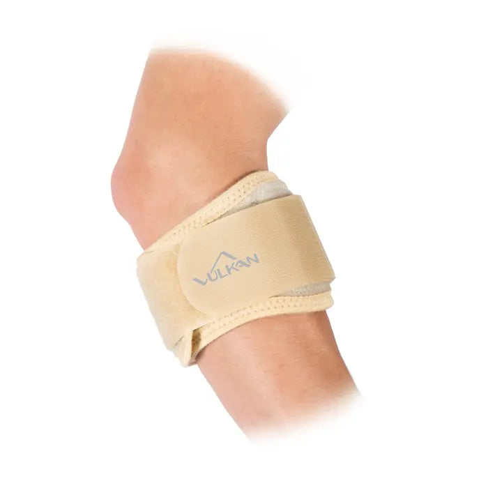 VULKAN Tennis/Golf Elbow Strap with Silicon Pad, Universal Size, Beige - Australian Assistive Technology Centre