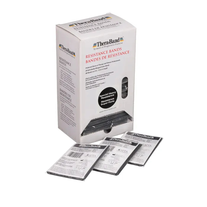 THERABAND Resistance Exercise Bands, Individual Dispenser Pack