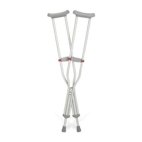 Crutch, Underarm, Red Dot, Tall - Australian Assistive Technology Centre