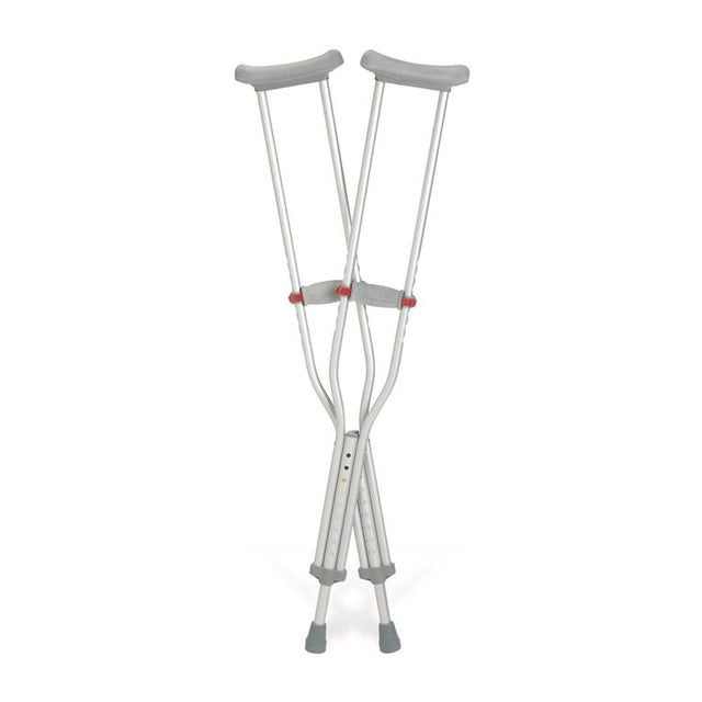 Crutch, Underarm, Red Dot, Tall - Australian Assistive Technology Centre